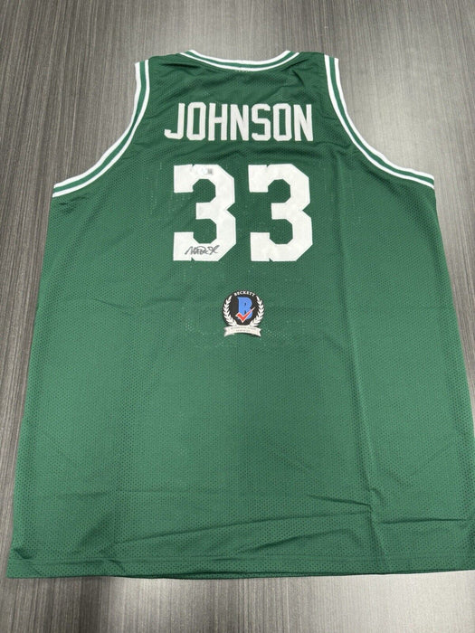 Magic Johnson Signed Michigan State Spartans Custom Jersey Beckett COA
