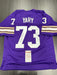 Ron yary Signed Minnesota Vikings Custom Jersey JSA COA