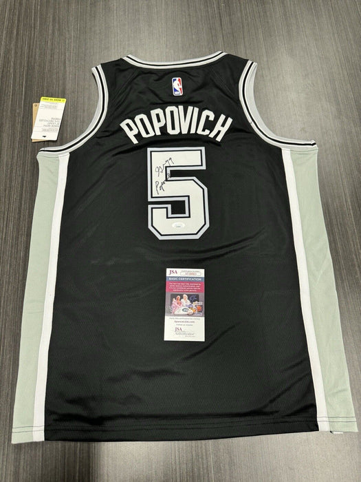 Gregg Popovich Signed San Antonio Spurs Jersey JSA COA