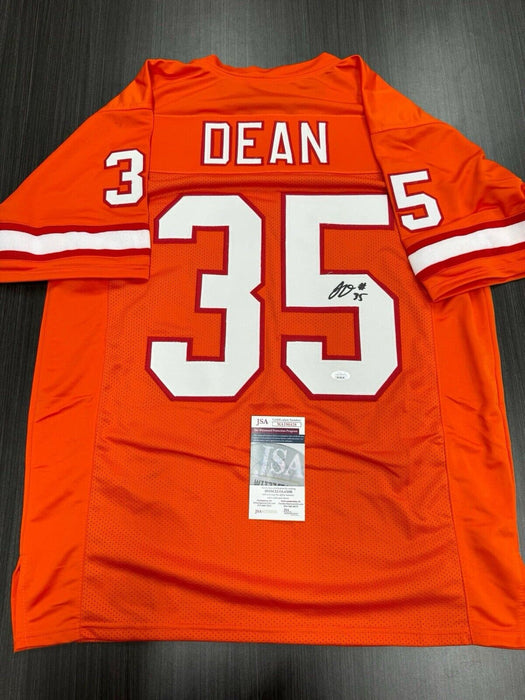 Jamel dean Signed Tampa Bay Buccaneers  Custom Jersey JSA COA