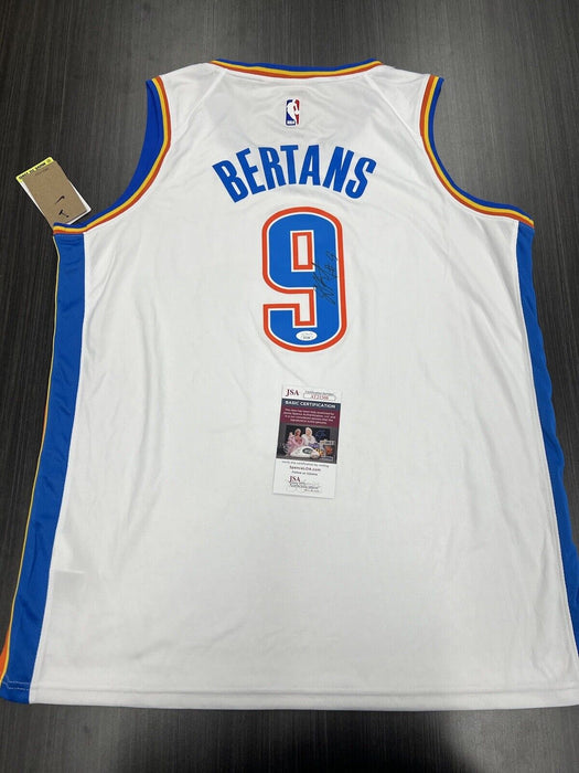 Davis Bertans Signed Oklahoma City Thunder Jersey JSA COA