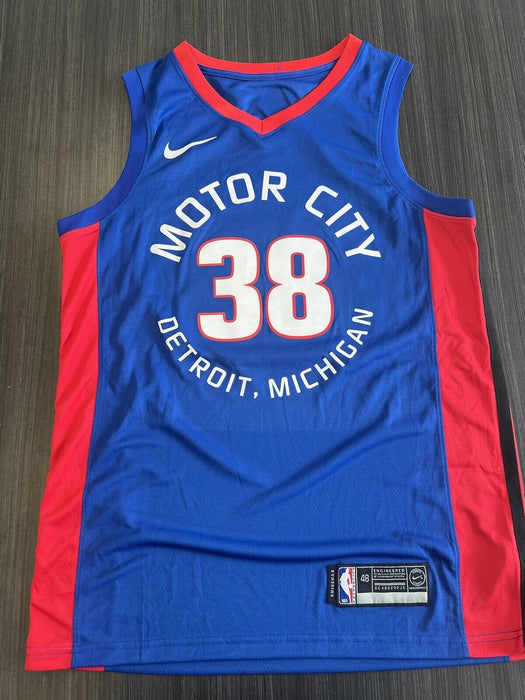 Saben Lee Signed Detroit Pistons Jersey JSA COA