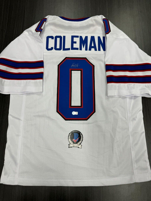 Keon Coleman Signed Buffalo Bills Custom Jersey Beckett COA