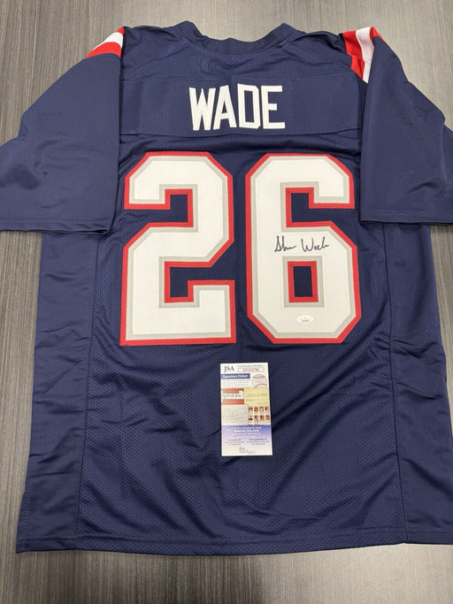 Shaun Wade Signed New England Patriots Custom Jersey JSA COA