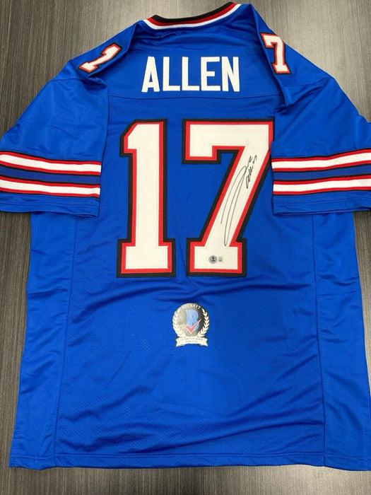 Josh Allen Signed Buffalo Bills Custom Jersey Beckett COA