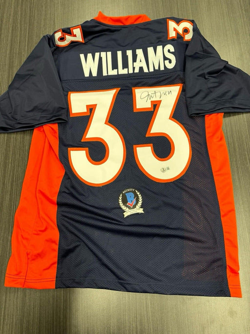 Javonte Williams Signed Denver Broncos Custom Jersey Beckett COA