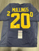 Kalel Mullings Signed Michigan Wolverine Custom Jersey JSA COA
