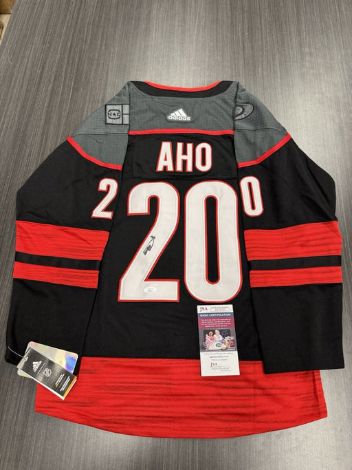 Sebastian Aho Signed Carolina Hurricanes Jersey JSA COA