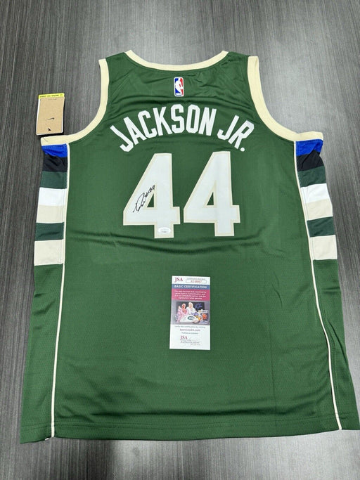 Andre Jackson Jr. Signed Milwaukee Bucks Jersey JSA COA