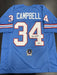 Earl Campbell Signed Tennesee Titans Custom Jersey Beckett COA