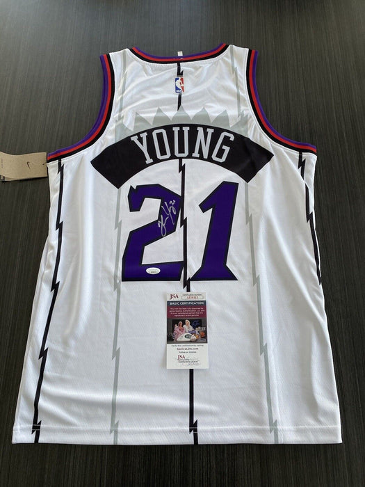 Thaddeus Young Signed Toronto Raptors Jersey JSA COA