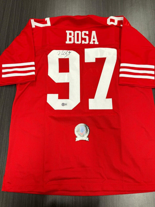 Nick Bosa Signed San Francisco 49ers Custom Jersey Beckett COA