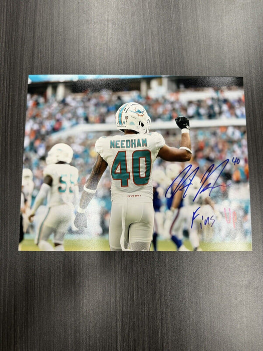 Nik Needham Signed Miami Dolphins 8x10 Photo