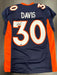 Terrell Davis Signed Denver Broncos Custom Jersey RADTKE COA