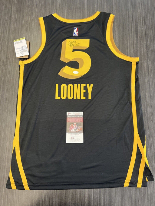 Kevon looney Signed Golden State Warriors Jersey JSA COA