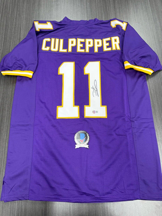 Daunte Culpepper Signed Minnesota Vikings Custom Jersey Beckett COA