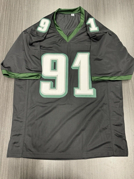 Fletcher Cox Signed Philadelphia Eagles Custom Jersey Beckett COA