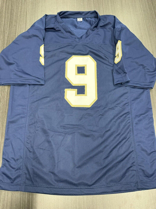 Tom Zbikowski Signed Notre Dame Fighting Irish Custom Jersey Beckett COA