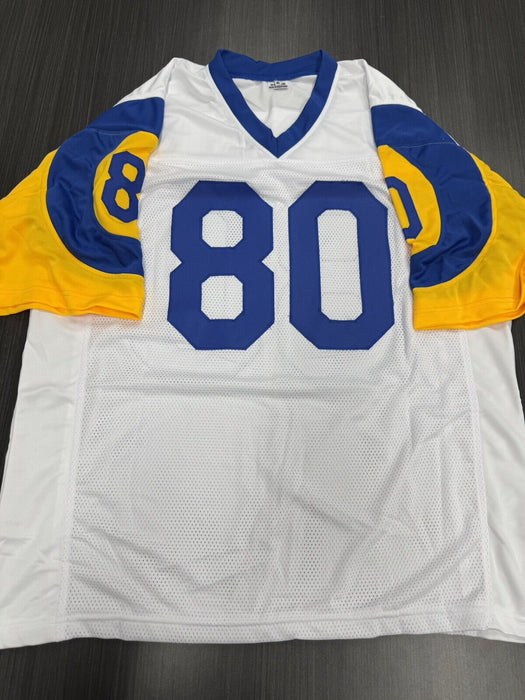 Henry Ellard Signed Los Angeles Rams Custom Jersey JSA COA