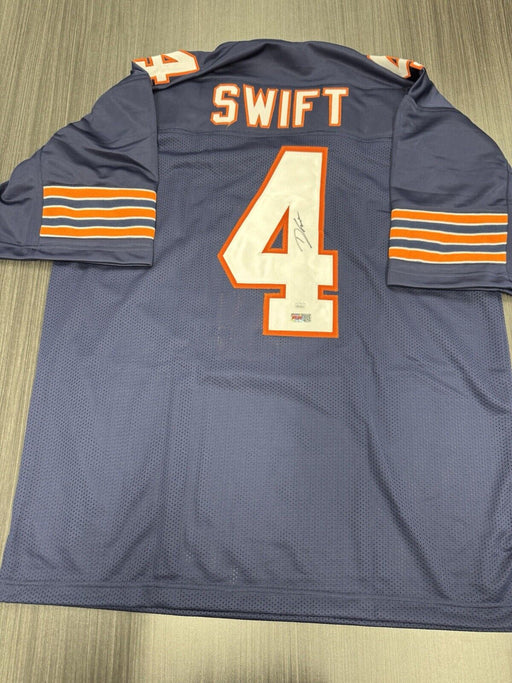 D’Andre Swift Signed Chicago Bears Custom Jersey JSA COA