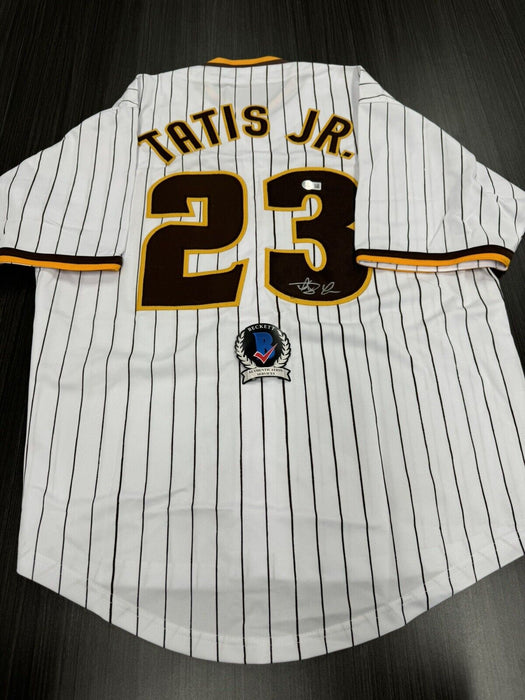 Fernando Tatis Jr Signed San Diego Padres Custom Jersey Beckett COA