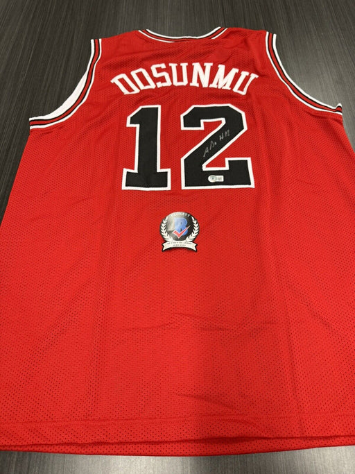 Ayo Dosunmu Signed Chicago Bulls Custom Jersey Beckett COA