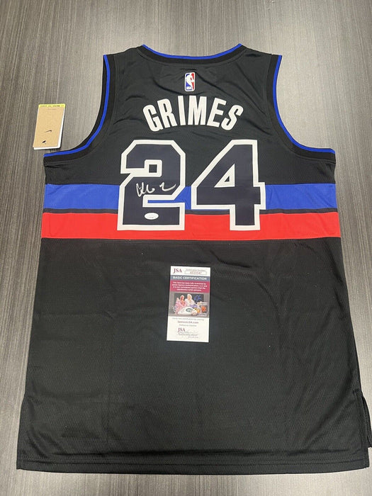 Quentin Grimes Signed Detroit Pistons Jersey JSA COA