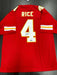 Rashee rice Signed Kansas City Chiefs Custom Jersey JSA COA