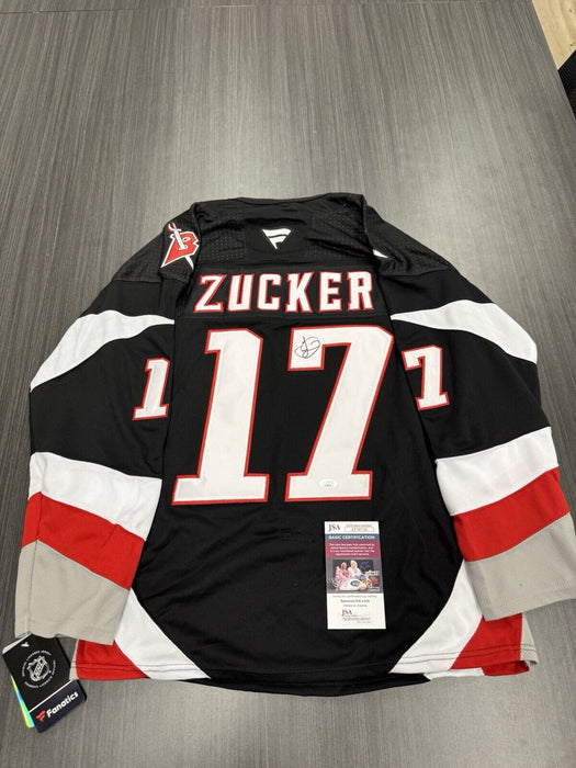 Jason Zucker Signed Buffalo Sabres Jersey JSA COA