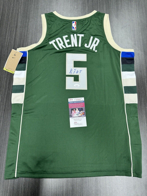 Gary Trent Signed Milwaukee Bucks Jersey JSA COA