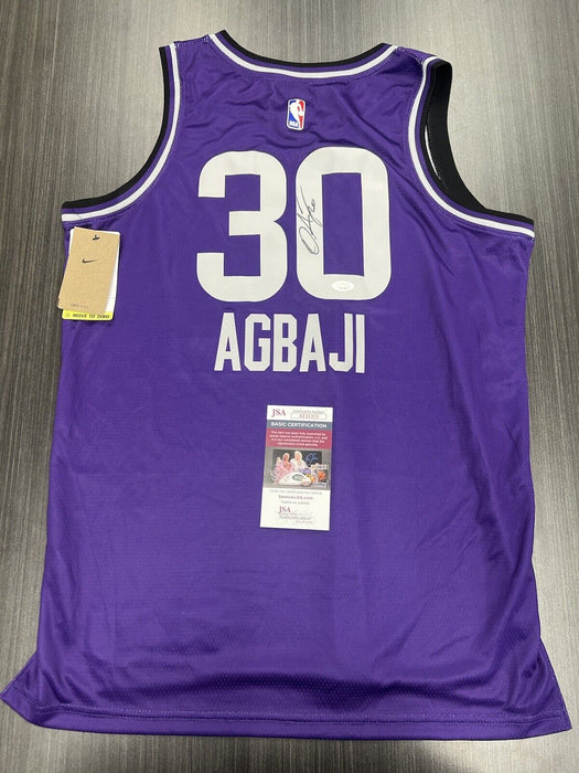 Ochai Agbaji Signed Utah Jazz Jersey JSA COA