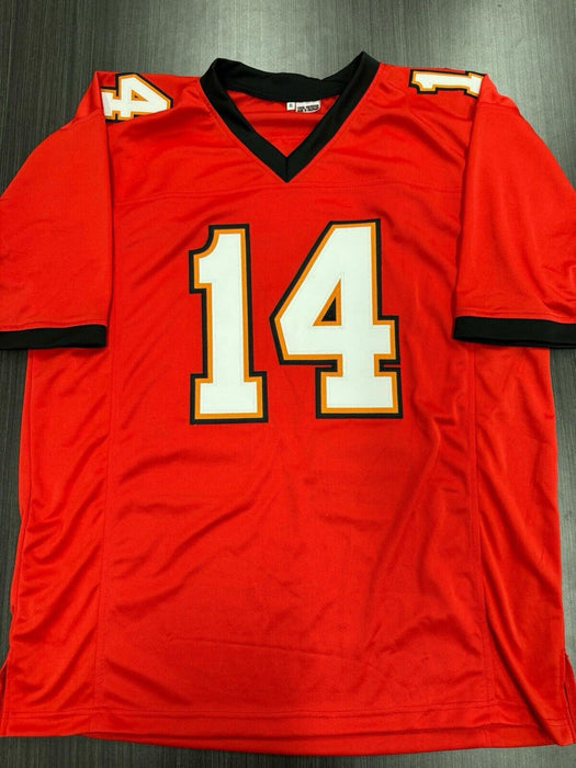 Brad Johnson Signed Tampa Bay Buccaneers  Custom Jersey JSA COA