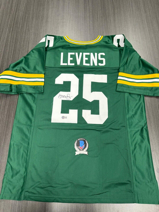 Dorsey Levens Signed Green Bay Packers Custom Jersey Beckett COA