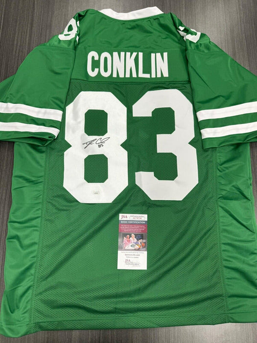 Tyler Conklin Signed New York Jets Custom Jersey JSA COA