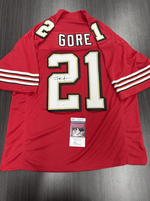 Frank Gore Signed San Francisco 49ers Custom Jersey JSA COA