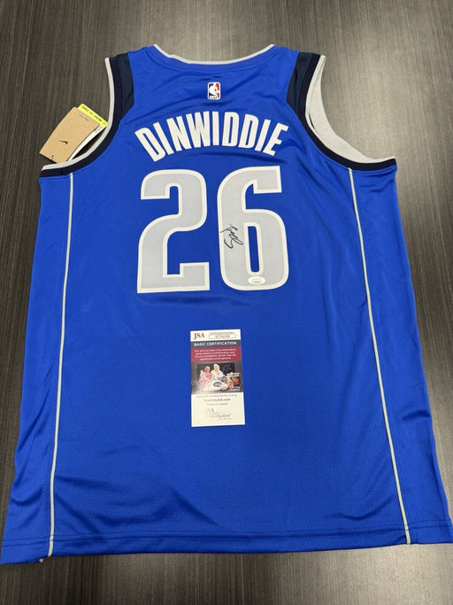 Spencer Dinwiddie Signed Dallas Mavericks Jersey JSA COA
