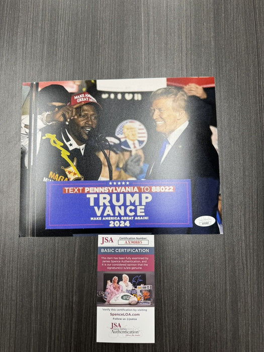 Antonio Brown Signed Donald Trump Election MAGA Steelers 8x10 Photo JSA COA