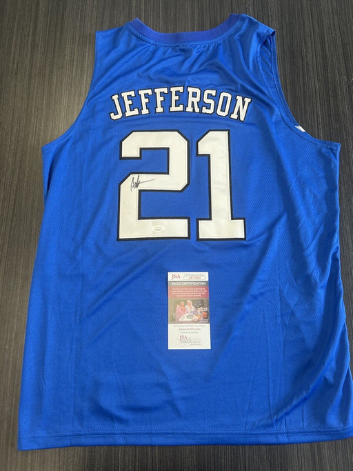 Amile Jefferson Signed Duke Blue Devils Jersey JSA COA