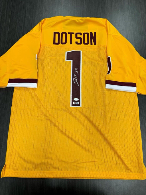 Jahan Dotson Signed Washington Redskins Custom Jersey JSA COA