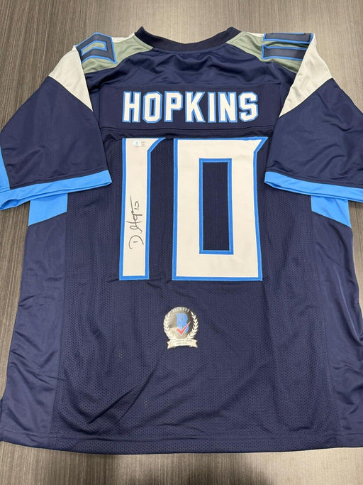 Deandre Hopkins Signed Tennessee Titans Custom Jersey Beckett COA