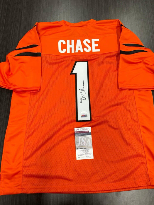 Jamarr Chase Signed Cincinnati Bengals Custom Jersey JSA COA