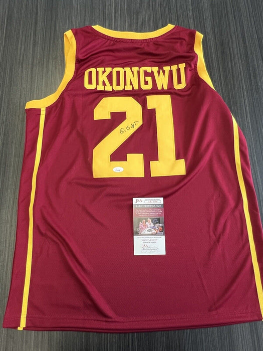 Onyeka Okongwu Signed USC Trojans Jersey JSA COA