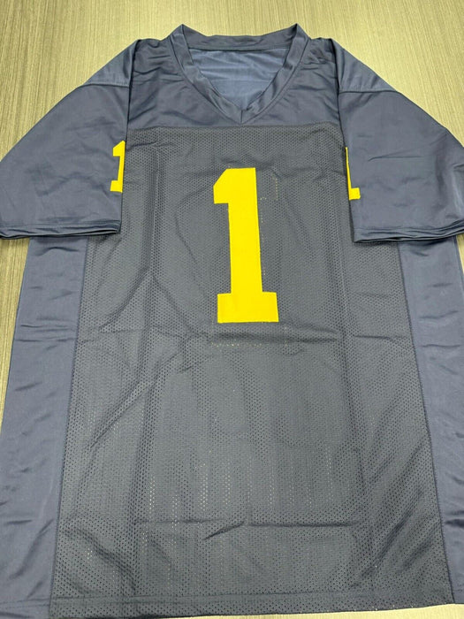 Roman Wilson Signed Michigan Wolverines Custom Jersey Beckett COA