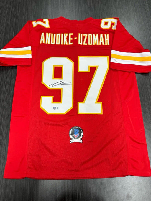 Felix Anudike Uzomah Signed Kansas City Chiefs Custom Jersey Beckett COA