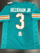 Odell Beckham Signed Miami Dolphins Custom Jersey Beckett COA