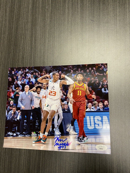 Kameron McGusty Signed 8x10 Photo Miami Hurricanes JSA COA