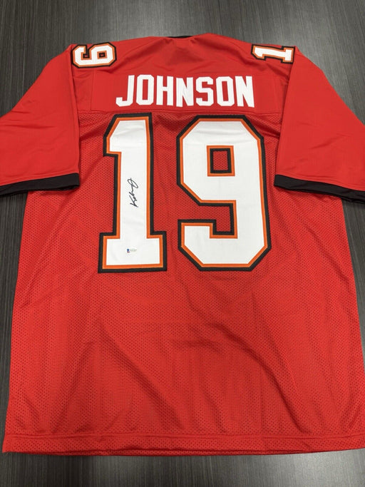 Keyshawn Johnson Signed Tampa Bay Buccaneers Custom Jersey Beckett COA