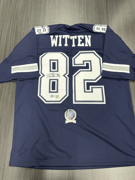 Jason Witten Signed Dallas Cowboys Custom Jersey Beckett COA