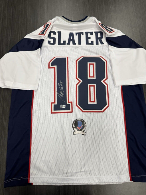 Matthew Slater Signed New England Patriots Custom Jersey Beckett COA