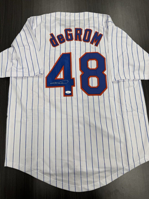 Jacob Degrom Signed New York Mets Custom Jersey JSA COA